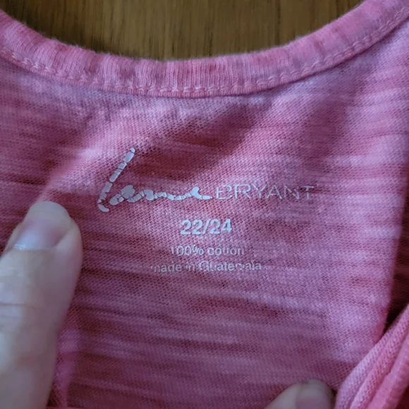 Lane Bryant Coral Short Sleeve Tee - Picture 2 of 5